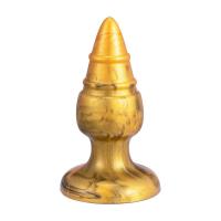 Золотистая анальная втулка SILEXD Fantasy Goldy - 9,2 см.